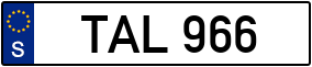 Trailer License Plate
